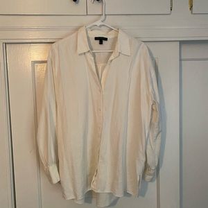 White Banana Republic button-up